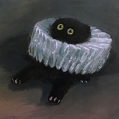 Un chat en peinture